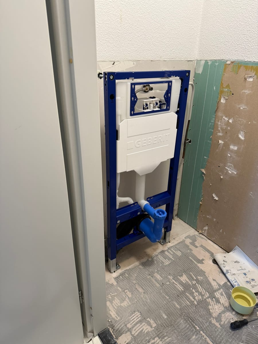 Testen van inbouwreservoir