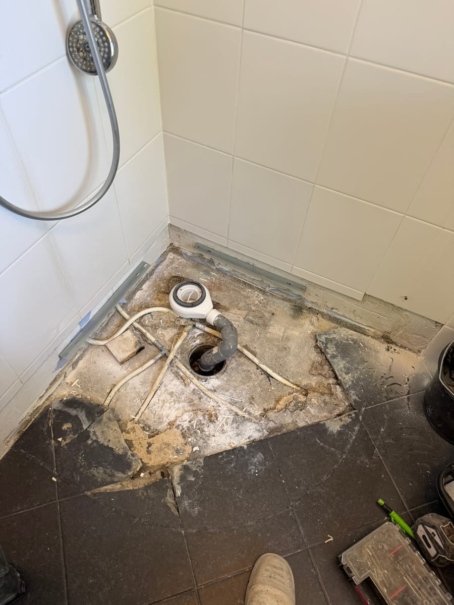 Vervanging douchebak en scherm in Zoetermeer — projectfoto 2