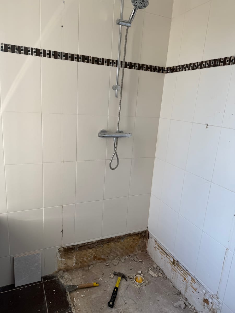 Badkamer renovatie in Zoetermeer — Voor