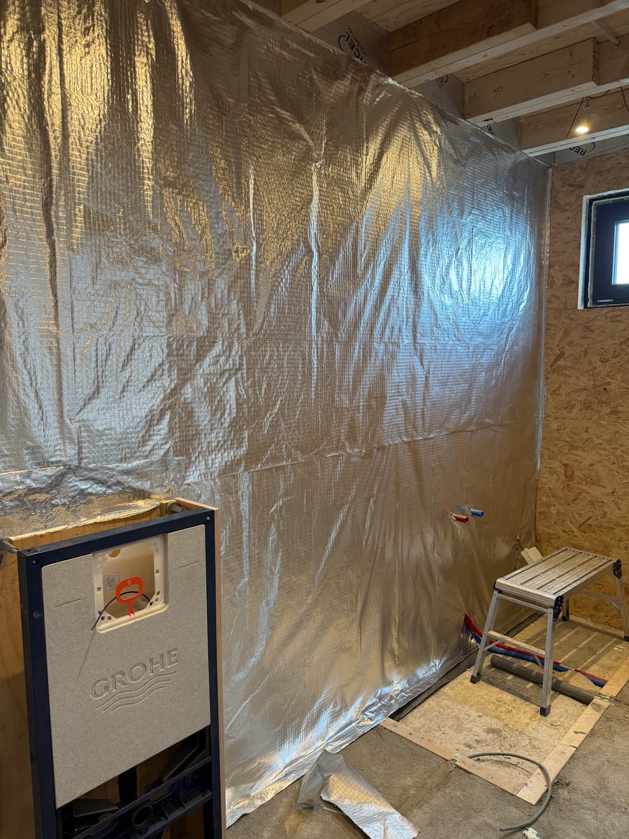 Badkamerrenovatie houtskeletbouw — Voor