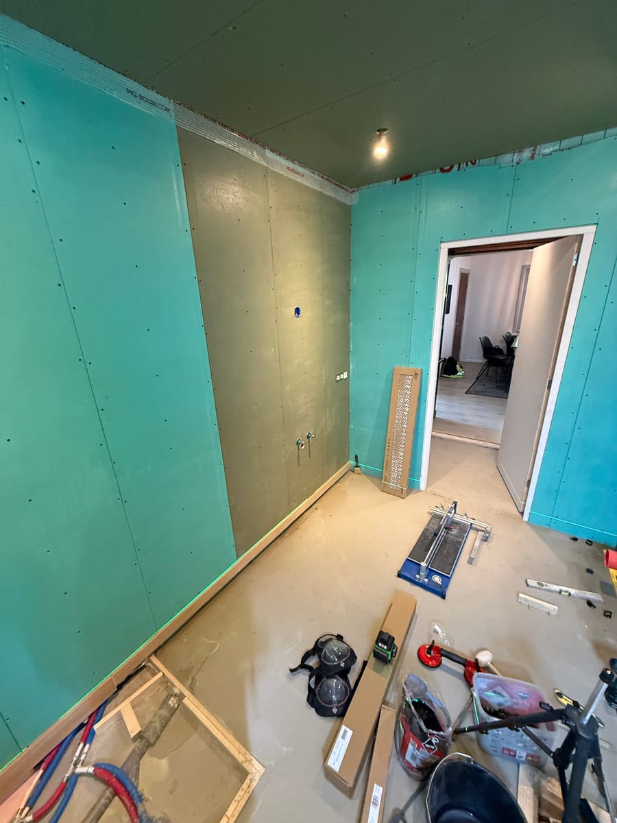 Badkamer tegelen — Voor